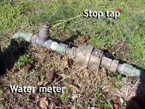 water mains tap